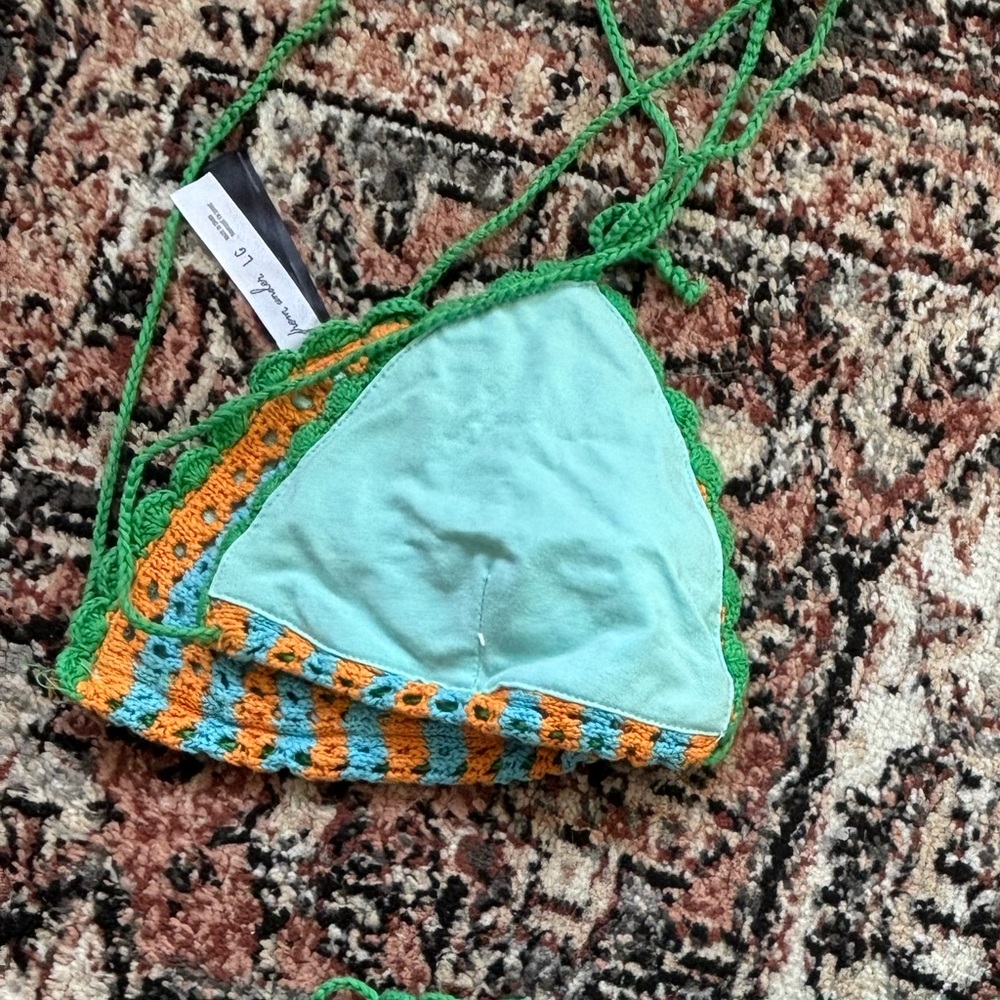 NWT Urban Outfitters Colourful Crochet Bikini Set *pls read description* - Picture 3 of 3